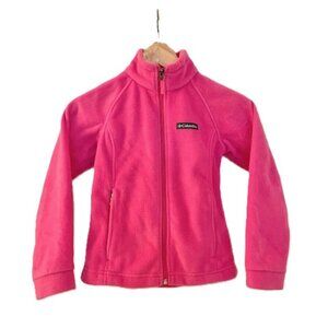 Columbia Benton Springs Fleece Jacket- Pink -Kids Size S (7/8)